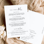Estelle Minimalistisch Wedding Details Card Einladung