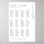 Estelle Modern Minimal 12 Tischplatinen Poster (Vorne)