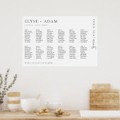 Estelle Modern Minimal 12 Tischplatinen Poster (Küche)