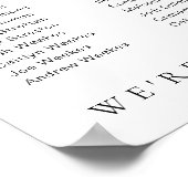 Estelle Modern Minimal 24 Tischplatinen Poster (Ecke)