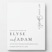 Estelle Modern Minimal Sparkler Absenden des Signa Fotoplatte (Vorderseite)