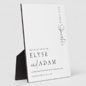 Estelle Modern Minimal Sparkler Absenden des Signa Fotoplatte (Seite)