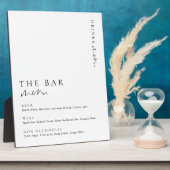 Estelle Modern Minimal The Bar Menu Signature Fotoplatte (Seite)