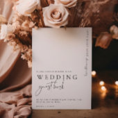 Estelle Modern Minimal Wedding Guest Book Sign Poster
