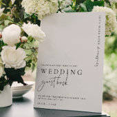 Estelle Modern Minimal Wedding Guest Book Sign Poster