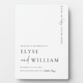 Estelle Modern Minimal Welcome Sign Poster Fotoplatte (Vorderseite)