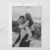 Estelle Modern Minimalistisch Wedding Einladung (Rückseite)