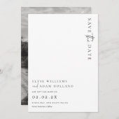 Estelle Moderne Minimalistische Hochzeit rettet da Einladung (Vorne/Hinten)