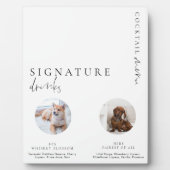 Estelle Modernes Minimales Foto Signature Drinks u Fotoplatte (Vorderseite)