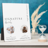 Estelle Modernes Minimales Foto Signature Drinks u Fotoplatte (Seite)