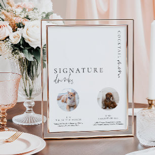 Estelle Modernes Minimales Foto Signature Drinks u Poster