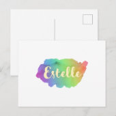 Estelle Postkarte (Vorne/Hinten)