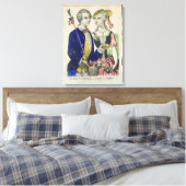 Estelle und Nemorin Leinwanddruck (Insitu (Schlafzimmer))