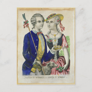 Estelle und Nemorin Postkarte