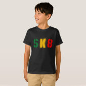 estencil sk8 rasta Flagge T-Shirt (Vorne ganz)