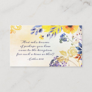 Ester 4:14 Kommen Sie für so eine Zeit ins Königre Visitenkarte