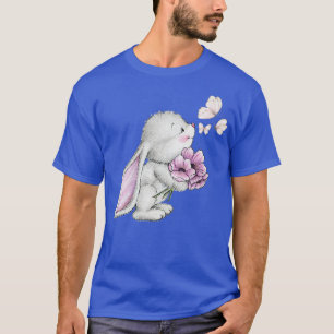 Ester-Hasen-Schmetterling, Blume T-Shirt