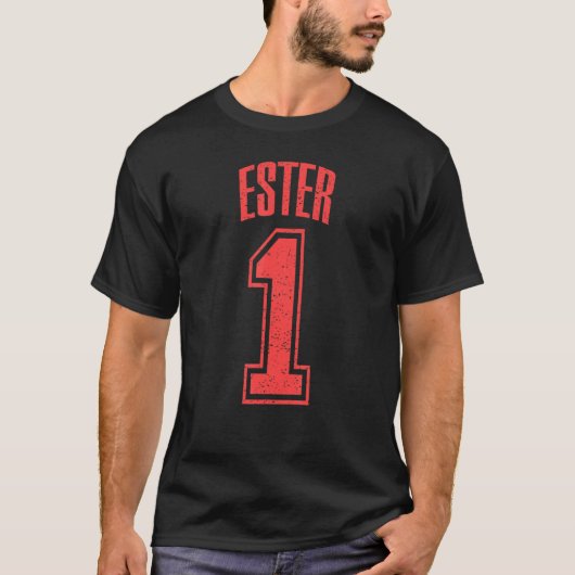 Ester-Unterstützer Nummer 1 Großer Lüfter T-Shirt (Vorderseite)