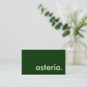 Esteria. Visitenkarte (Stehend Vorderseite)