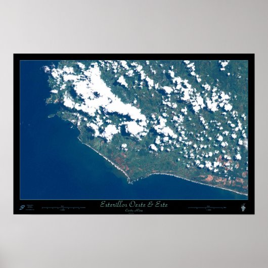 Esterillos Öste, Satellitenposter Costa Ricas Poster (Vorne)