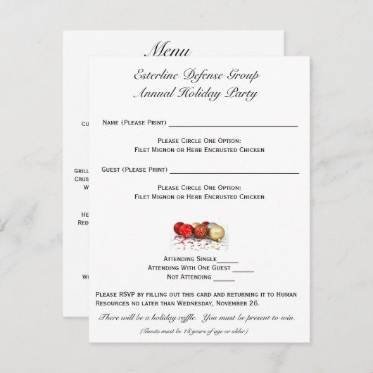 Esterline-UAWG Einladung (Vorne/Hinten)