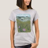 Estero Bay Central California Illustration Beach T-Shirt (Vorderseite)