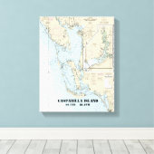 Estero Bay to Lemon Bay Nautical Chart 11426 Leinwanddruck (Insitu (Holzboden))