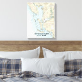 Estero Bay to Lemon Bay Nautical Chart 11426 Leinwanddruck (Insitu (Schlafzimmer))