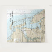 Estero Bay to Lemon Bay Nautical Chart 11426 Wandteppich (Vorderseite (Horizontal))