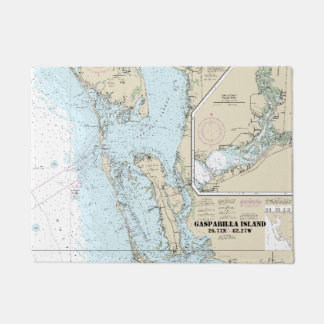 Estero Bay to Lemon Bay Schönwetterkarte 1426 Türe Fußmatte