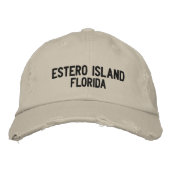 Estero Island, Florida, bestickte Cap Baseballkappe (Vorderseite)