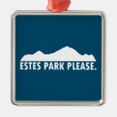 Estes Park Bitte Ornament Aus Metall (Vorne)
