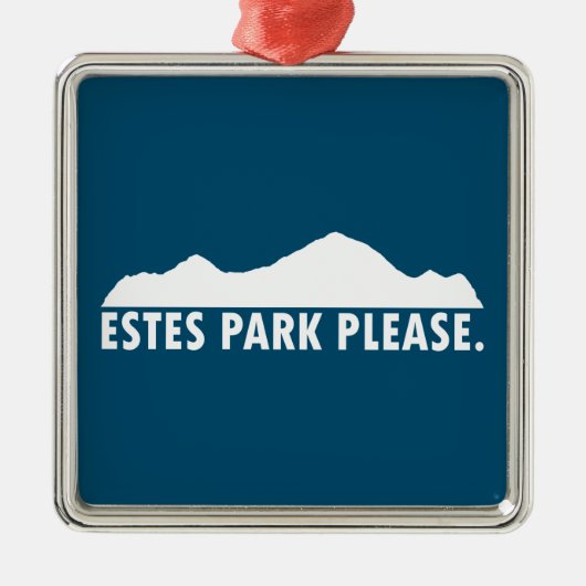 Estes Park Bitte Ornament Aus Metall (Vorne)
