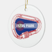 Estes Park Climbing Carabiner Keramik Ornament (Links)