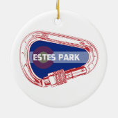 Estes Park Climbing Carabiner Keramik Ornament (Hinten)