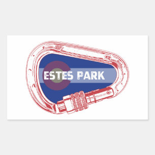 Estes Park Climbing Carabiner Rechteckiger Aufkleber