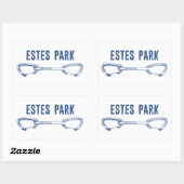 Estes Park Climbing Quickziehung Rechteckiger Aufkleber (Blatt)