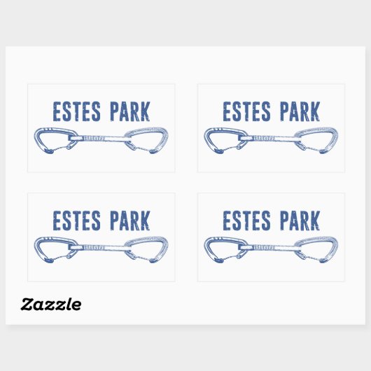 Estes Park Climbing Quickziehung Rechteckiger Aufkleber (Blatt)