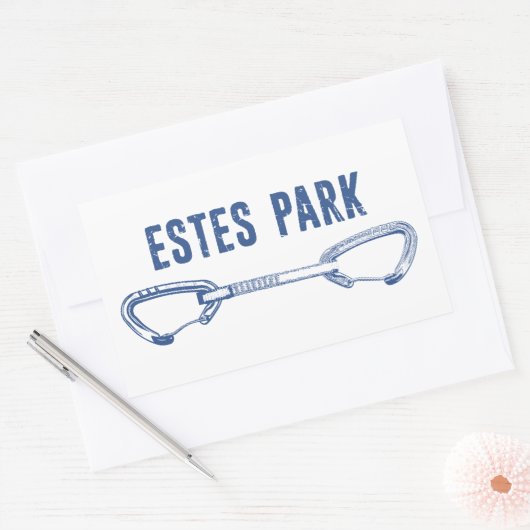 Estes Park Climbing Quickziehung Rechteckiger Aufkleber (Umschlag)