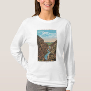 Estes Park, Co - Ansicht von großem Thompson Cano T-Shirt