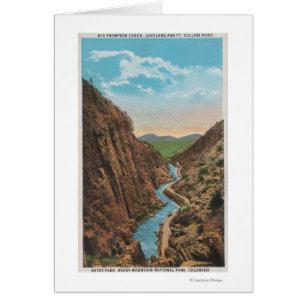 Estes Park, Co - Ansicht von großem Thompson Canon