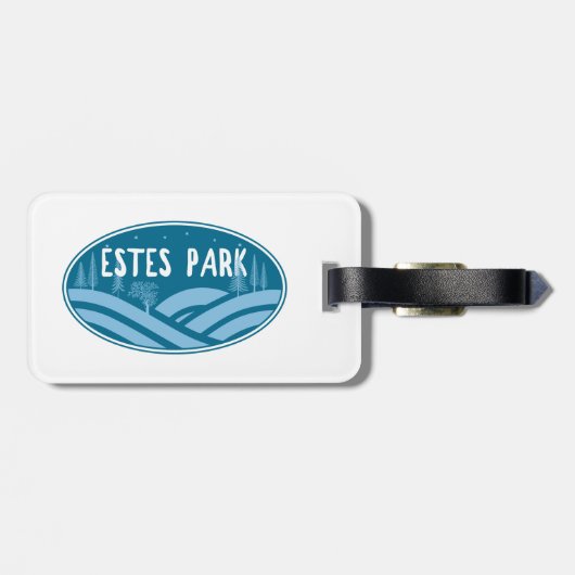 Estes Park Colorado Außenbereich Gepäckanhänger (Rückseite horizontal)