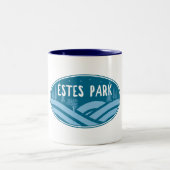 Estes Park Colorado Außenbereich Zweifarbige Tasse (Mittel)