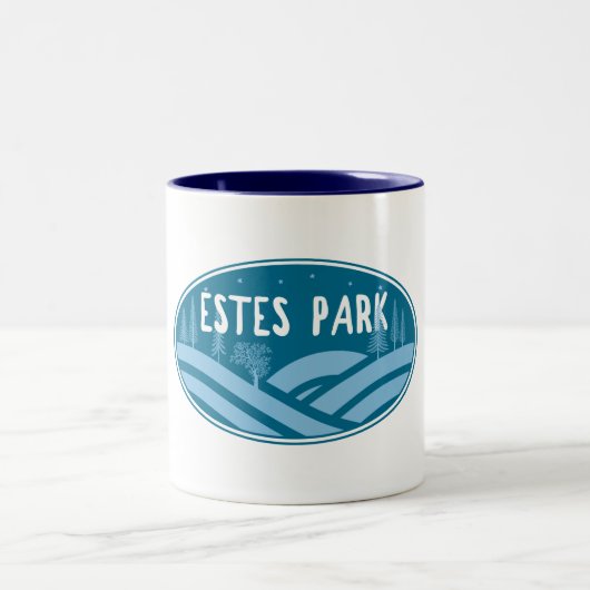 Estes Park Colorado Außenbereich Zweifarbige Tasse (Mittel)