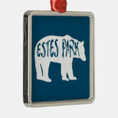 Estes Park Colorado Bear Ornament Aus Metall (Rechts)