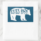 Estes Park Colorado Bear Rechteckiger Aufkleber (Tasche)