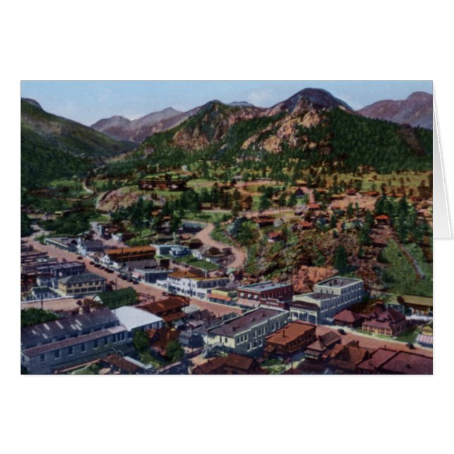 Estes Park Colorado Birdseye View (Vorderseite (Horizontal))