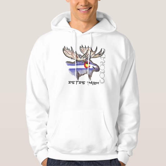 Estes Park Colorado elk hoodie (Vorderseite)