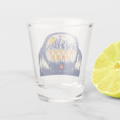 Estes Park Colorado Flag Berge Wandern Schnapsglas (Rückseite)