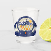 Estes Park Colorado Flag Berge Wandern Schnapsglas (Vorderseite)